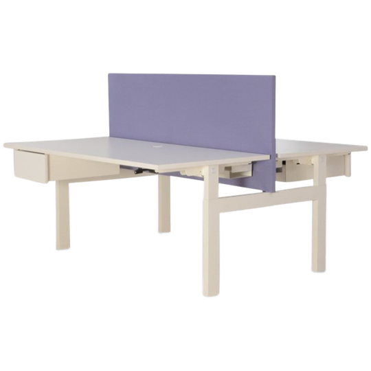 Vepa Benchwerkplek, (2x) 160x80 Cm, Wit Blad, Hoogte Instelbaar D.m.v. Handslinger 1