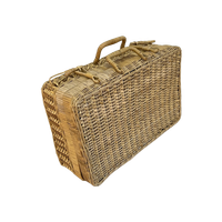 Rotan Mandje/koffertje Vintage Riet