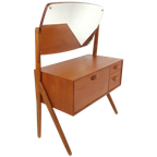 Vintage Deense Kaptafel Teak | Make Up Kastje Teak thumbnail 1