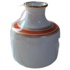 Vintage Vaasje, Royal Km Bavaria Porselein, Goud Oranje Band thumbnail 1