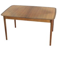 Lübke 2x Verlengbare Rechthoekige Eettafel Vintage