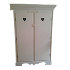 Witte Grote Houten Kast. Opsetims Demi-kast thumbnail 1