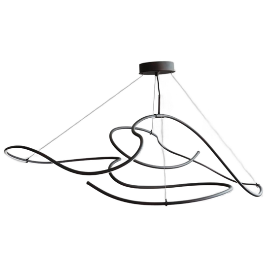 101 Copenhagen | Ghost Chandelier, Big, Burned Black (5m) 1