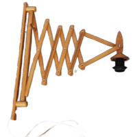 Vintage Houten Schaarlamp