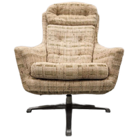 Vintage Draaifauteuil Deense Draaistoel Jaren 60 Fauteuil
