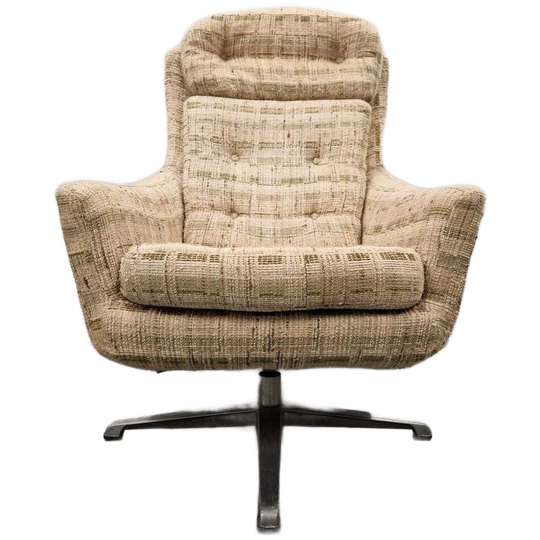 Vintage Draaifauteuil Deense Draaistoel Jaren 60 Fauteuil 1