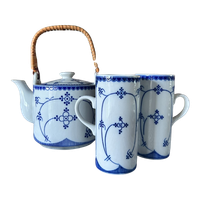 Melkpot Met Mokken Indian Blue Vintage