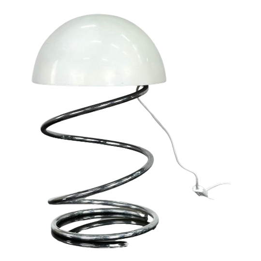 Italiaanse Vintage Space Age Spiraal Tafellamp 1