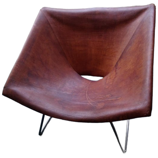Stoel Pierre Paulin Voor Ap Polak, Ap-14 Ring Butterfly, Jaren 50/60 1