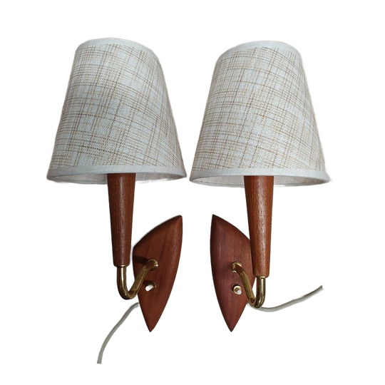 Teak Wandlampjes 1