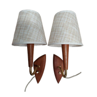 Teak Wandlampjes