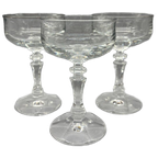 Set Coupe Glazen Zwaar Kristal 3 Stuks thumbnail 1