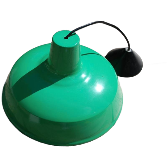 Vintage Groene Hanglamp Metaal 1