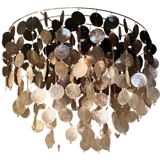 Capiz Hanglamp Vintage Schelpen Lamp Groot 1