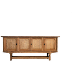 Brutalist Dressoir | Eiken | Sideboard | Jaren 60 | Deens thumbnail 1