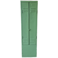 Vintage Lockerkast Legergroene Kledingkast