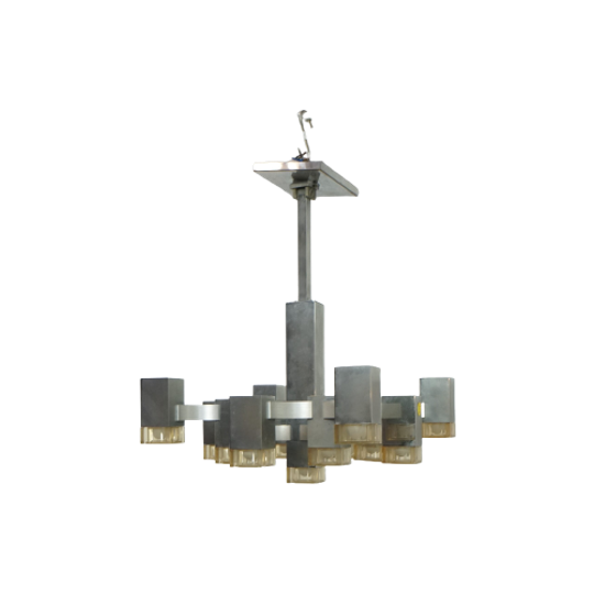 “cubic” Lamp By Gaetano Sciolari 1