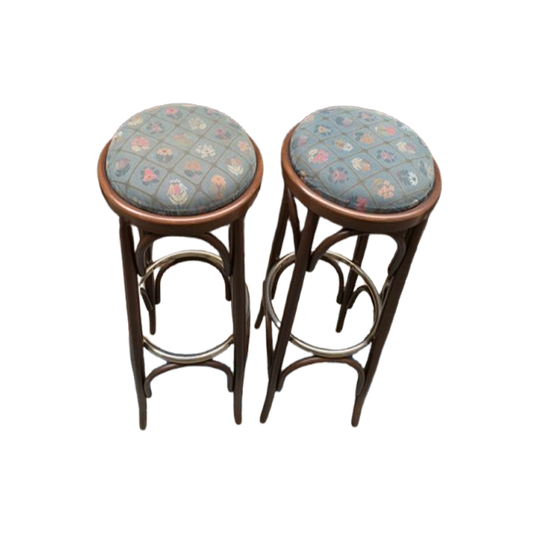 Set Van Drie Barkrukken Thonet-stijl. 1