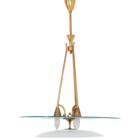 Pietro Chiesa Ceiling Lamp By Fontana Arte, Italy 1930’s 1
