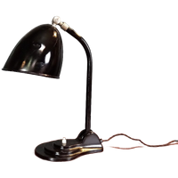 Zwarte Antieke Hala Bureaulamp Model 556