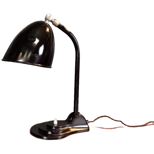 Zwarte Antieke Hala Bureaulamp Model 556 1