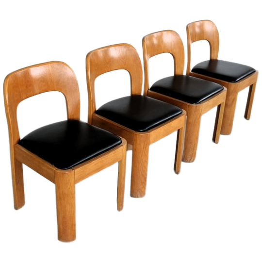Vintage Eetkamerstoelen | Stoelen | Jaren 60 | Eiken 1