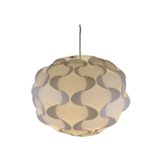 Witte Polypropyleen Hanglamp Van Gunner Jensen Voor IKEA *** Model Fillsta *** 2000 *** Zweden 1