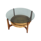 Ronde Vintage Salontafel Met Lectuurhouden 'hilla' thumbnail 1