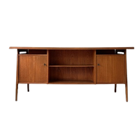Vintage Deens Design Teakhouten Bureau