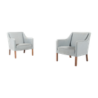 Set Of Two Danish Modern Club Chairs From Einar Larsen, 1950’s thumbnail 1