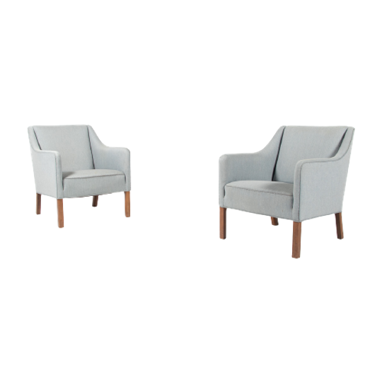 Set Of Two Danish Modern Club Chairs From Einar Larsen, 1950’s 1