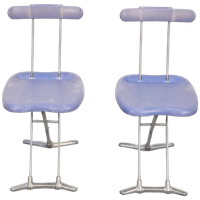 Set Of 2 Toshiyuki Kita Rondine Klapstoelen Magis Italië ‘90
