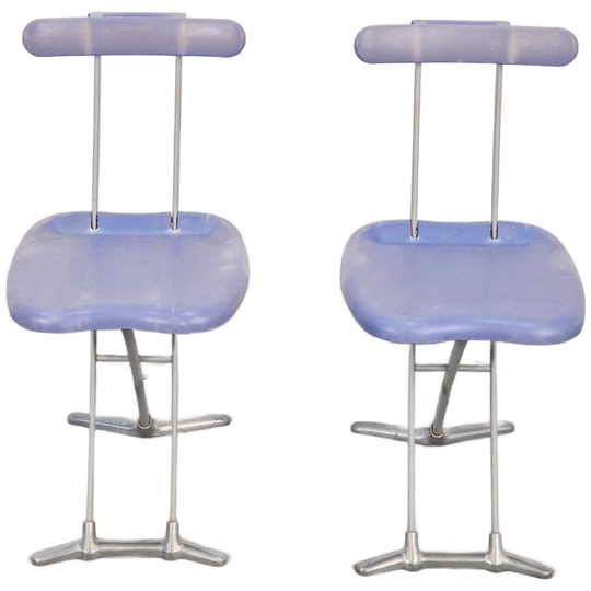 Set Of 2 Toshiyuki Kita Rondine Klapstoelen Magis Italië ‘90 1
