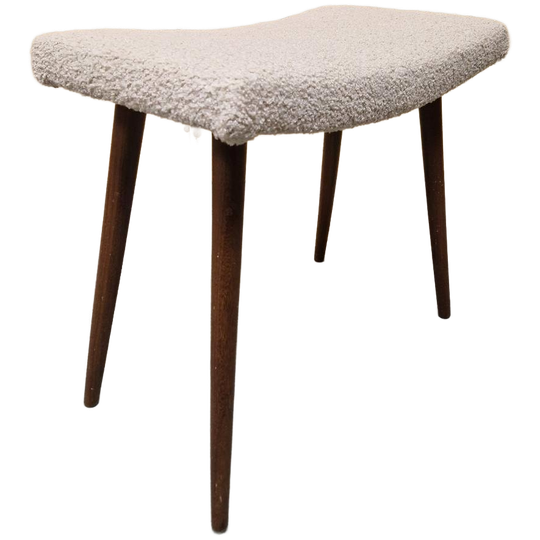 50's Hoge Vintage Voetenbank Krukje Pianokruk Bankje 1