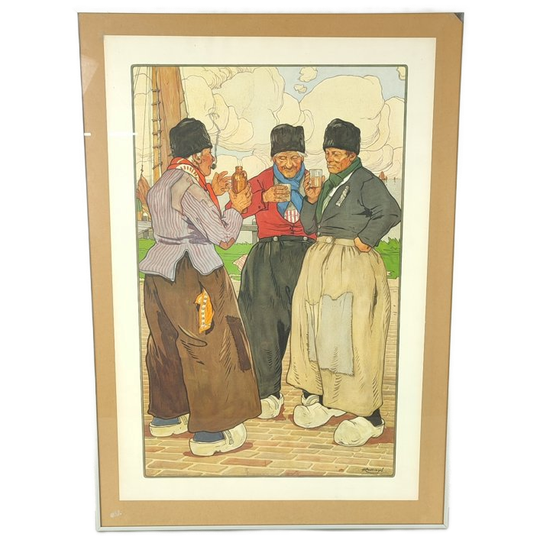 Henri Cassiers - Grote Ingekaderde Druk 1