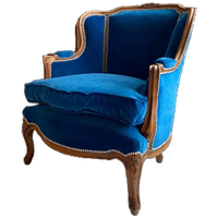 Koningsblauwe Oorfauteuil