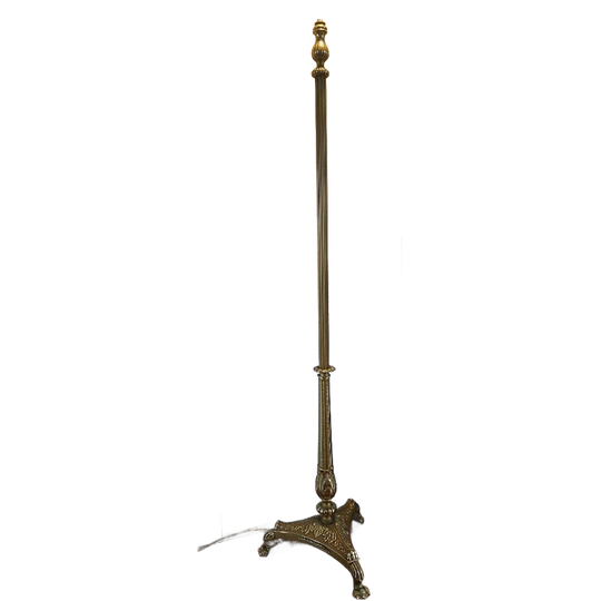 Klassieke Vintage Messing Rococo Vloerlamp 1