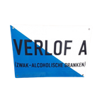 Emaille Bord Verlof A (Zwak Alcoholische Dranken)😎 thumbnail 1