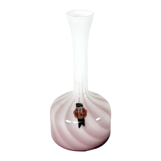 Empoli Glas - Av Hand - Opaline - Mondgeblazen - 50's - Gevlamd - Swirl - 1