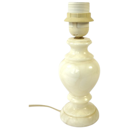Vintage Lampvoet Tafellamp Albast Onyx 1