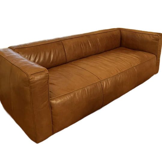 Flamant 3-zit In Hoogwaardig Cognackleurig Leder 1