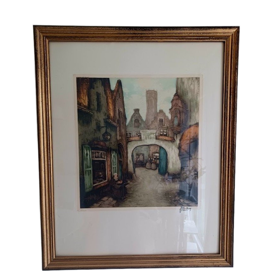 Jef Codron 'sérénité'. Gesigneerde Litho 115/350 1
