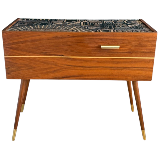 Mid Century Dressoir Met ‘hit The North’ Kurkprint 1