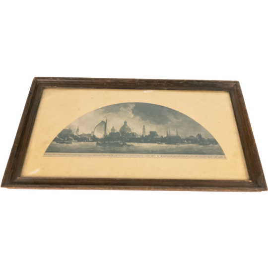 Gezicht Op Het Ij Voor Amsterdam, 1913 Hobbe Smith (1862-1942) - Prent 1