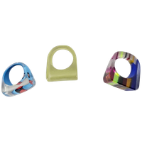 3 X Vintage - Lucite- Ring - 70S