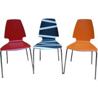 Set Van 3 Vintage Stoelen.