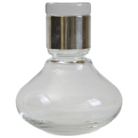 Modernist Glass Decanter With Lid