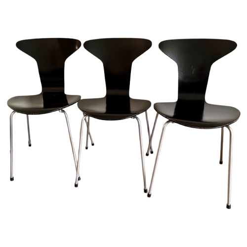 3X Arne Jacobsen Mosquito Chair 3105, Setprijs