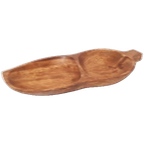 Vintage Houten Borrel Plank Tapas Schaal Snack Schaaltje thumbnail 1
