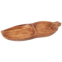 Vintage Houten Borrel Plank Tapas Schaal Snack Schaaltje